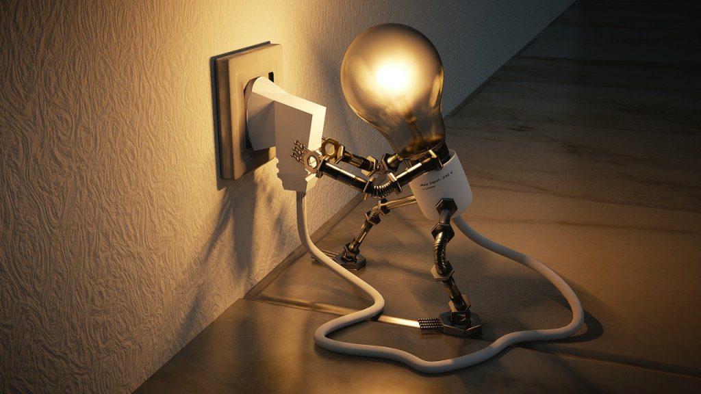 criatividade representada por lampada